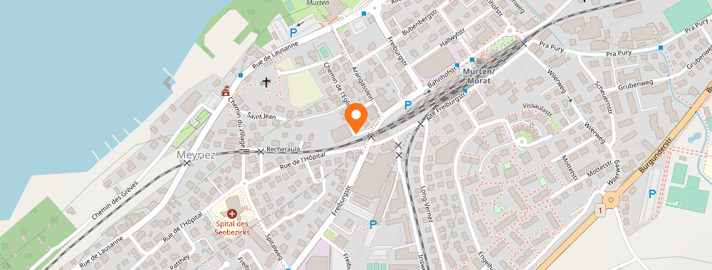Plan d'accès — Route de Fribourg 66, 3280 Morat